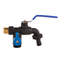 Garden Lever Double Tap 1/2" BSPM