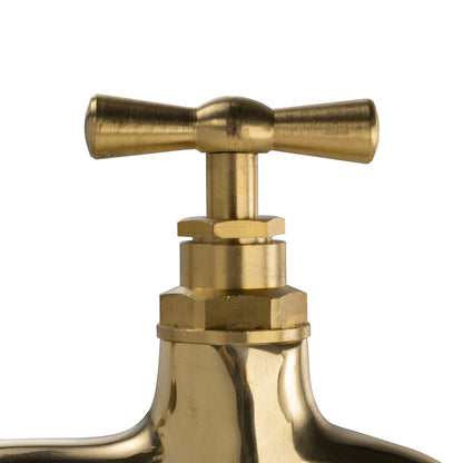 Water Butts Kit 1/2" With Polish Brass Tap & Snap On Connector