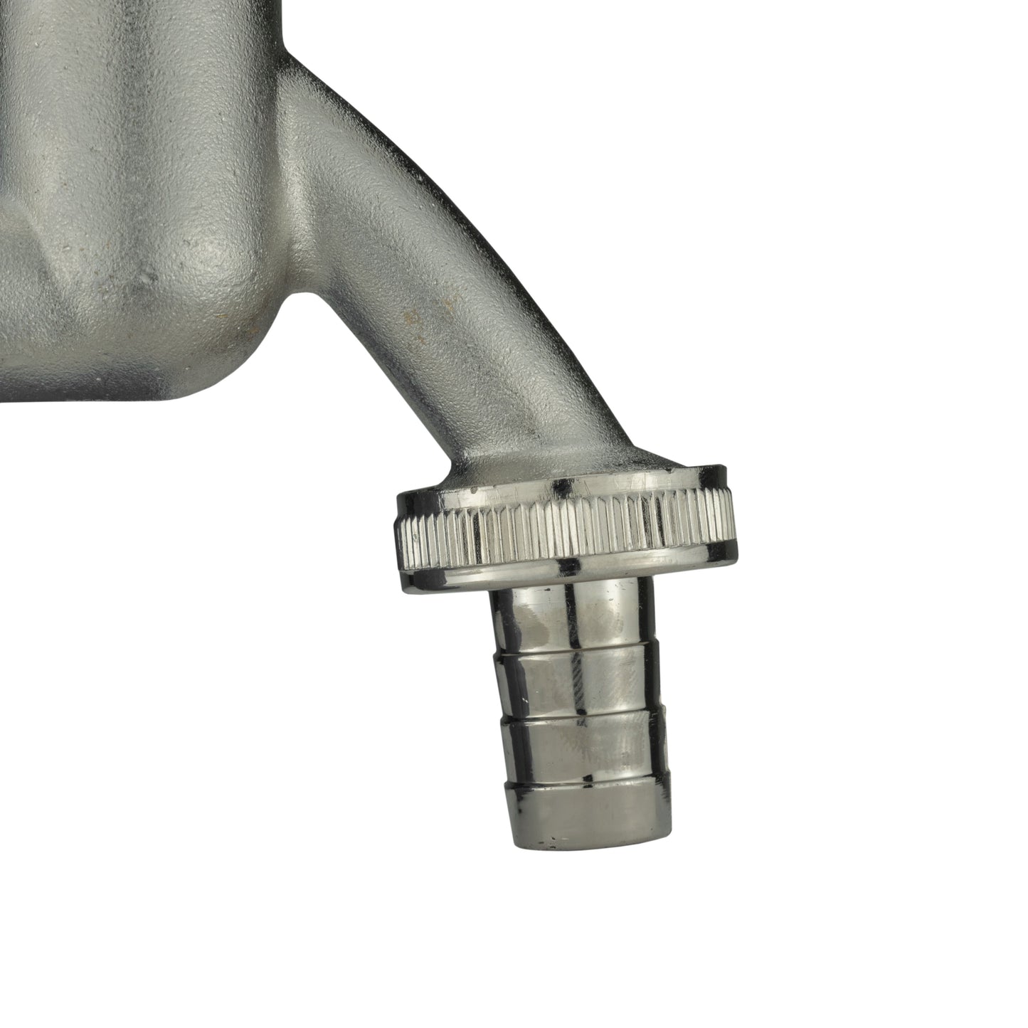Wall Flange Kit 20mm MDPE + Bib Nickle Tap 1/2" Barb