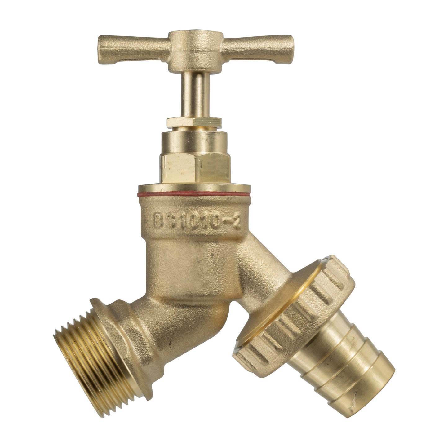 IBC 2” BSPF – S60X6 Cap with S60X6 – ½” BSPF Cap and Brass Bib Tap 1/2” Barb