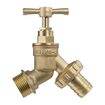 IBC 2” BSPF – S60X6 Cap with S60X6 – ½” BSPF Cap and Brass Bib Tap 1/2” Barb