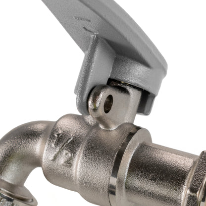 Water Butt Kit 1/2" with Lever Tap Hose Barb and Side Lock