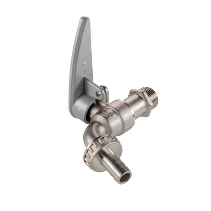 IBC 2" S60X6 - 1/2" BSP Extender Adaptor with Lever Tap with Hose Barb and Side Lock