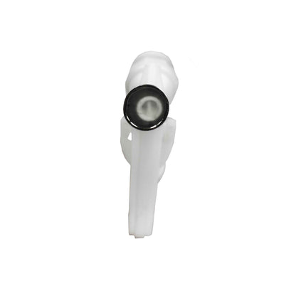 Fuel Gun White 3/4" Barb Inlet - Metal Outlet