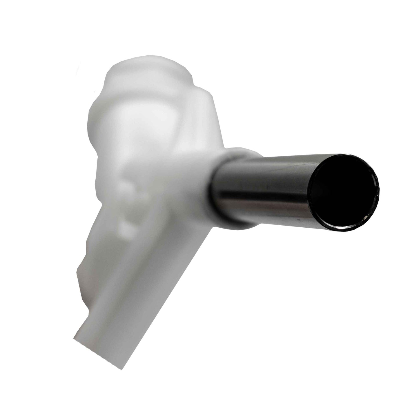 Fuel Gun White 3/4" Barb Inlet - Metal Outlet