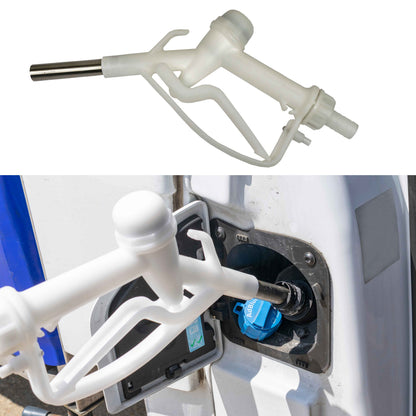 Fuel Gun White 3/4" Barb Inlet - Metal Outlet