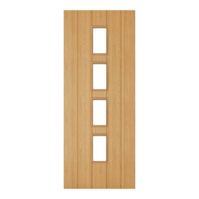 Galway Oak Unfinished Glazed Internal Fire Door FD30 - All Sizes