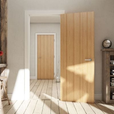 Galway Oak Unfinished Internal Fire Door FD30 - All Sizes