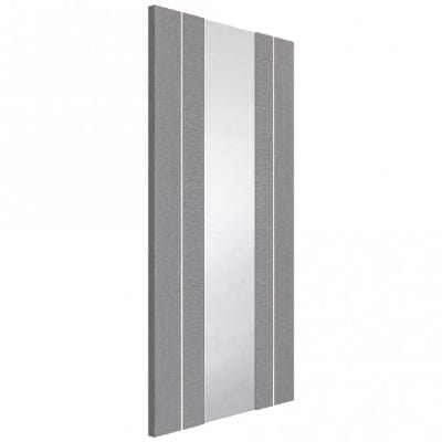 Forli Pre-Finished Light Grey Door with Clear Glass
