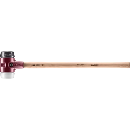 Halder Simplex soft-face sledge hammer, cast iron housing - Rubber composition / Superplastic
