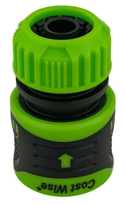 Cost Wise Click and Lock Hose Connector 1/2" Green