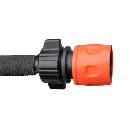 IBC 2” S60X6 Cap with BSPF Thread-Quick Connect Male Valve and Hose Connector 16mm Barb