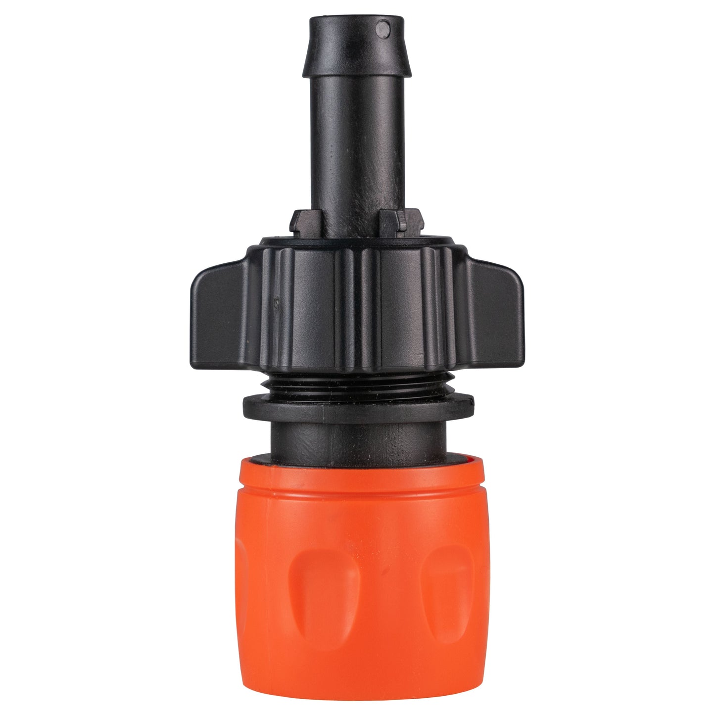 IBC 2” S60X6 Cap with BSPF Thread-Quick Connect Male Valve and Hose Connector 16mm Barb
