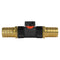 In-Line BSPF Valve with 2 x 25mm Brass Barb Connectors