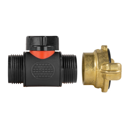 Geka Type Connector with In-Line BSPM Threaded Valve