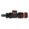16mm Barbed Straight with BSPF-Quick Connect Valve & Hose Connector Black