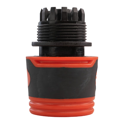 Geka Type Connector with BSPF-Quick Connect Valve & Hose Connector Black Soft