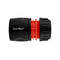 Female Hose Connector, 1/2" or 5/8" Hose, Black/Orange