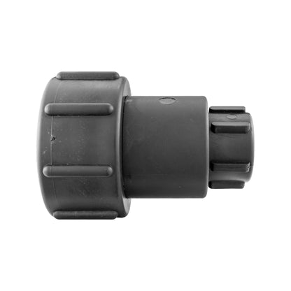 IBC 2" S60X6 - 1/2" BSP Extender Adaptor with Extended Brass Chrome Tap 1/2" Barb