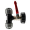 IBC 2” S60X6 Cap with Lever Valve and 25mm MDPE Tee