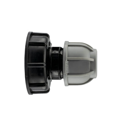 IBC 2” S60X6 Cap with 20mm MDPE Straight