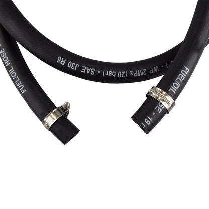 Fuel Gun with 1" Rubber Hose & Tank Adaptor Set