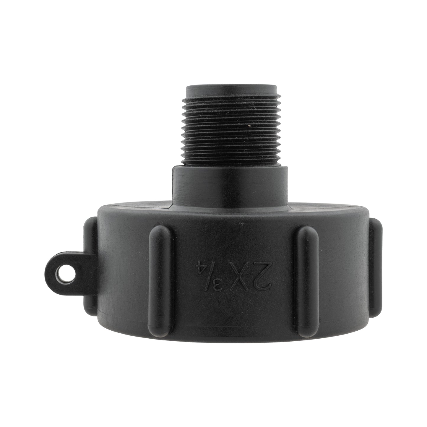 IBC 2” S60X6 Cap with BSPF Thread-Quick Connect Male Valve and Hose Connector Lock