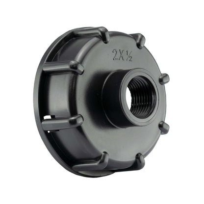 IBC 2” BSPF – S60X6 Cap with S60X6 – ½” BSPF Cap and Brass Bib Quick Connect Tap 1/2” BSP