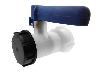 IBC 2” S60X6 Valve with IBC S60X6 - 1” Camlock Fitting 1” Type B Camlock