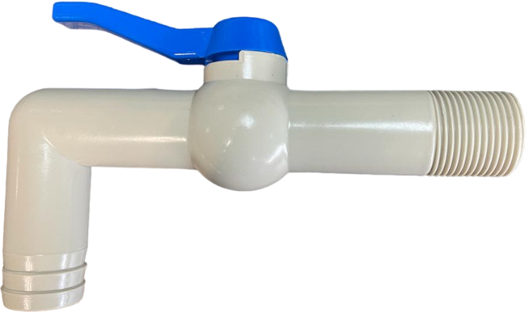 PP TAP 90 DEGREE WITH 3/4"BSPM INLET  160mm