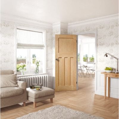 Oak 1930s Fire Door -  1981mm x 762mm