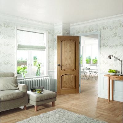Louis Internal Oak Door with Raised Mouldings - All Sizes
