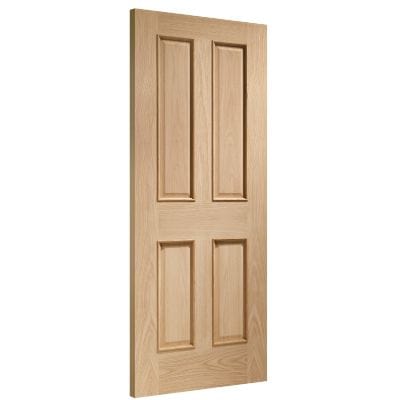 Victorian 4 Panel With Raised Mouldings Internal Oak Door