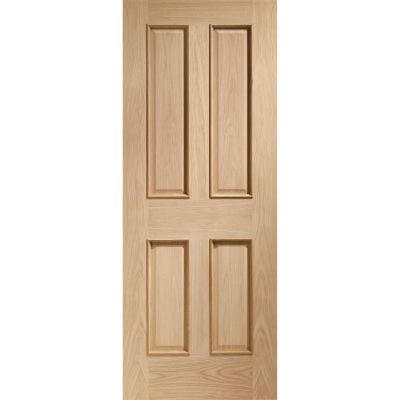 Victorian 4 Panel With Raised Mouldings Internal Oak Door