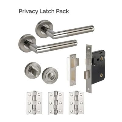 Portland Polished Satin Stainless Steel Latch Pack