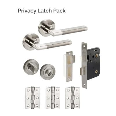 Seattle Polished Satin Stainless Steel Latch Pack