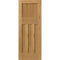 Rustic Oak 1930's Shaker Pre Finished Internal Door - All Sizes