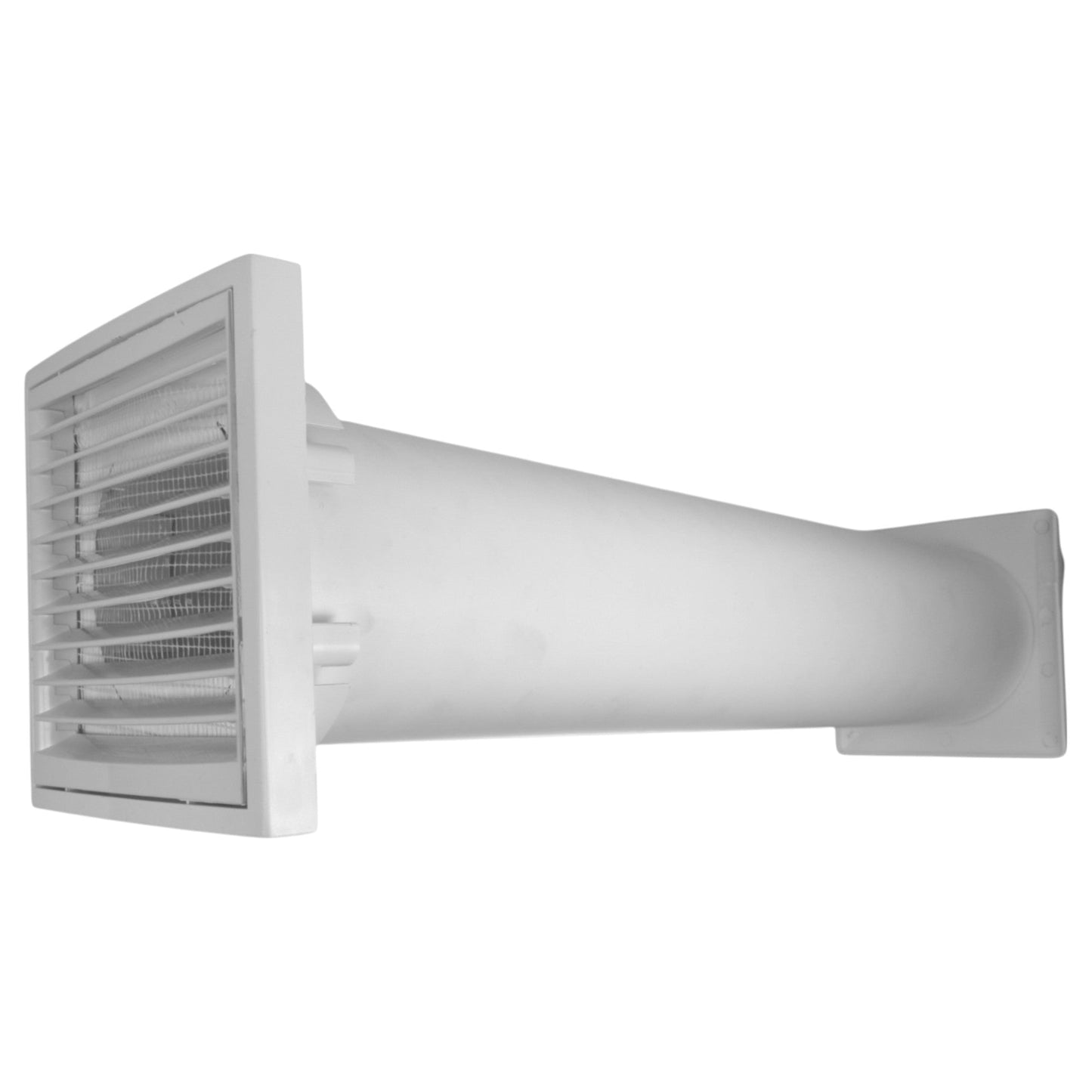 Through Wall Ventilation Kit Louvre Vent VC-KR0153 with White External Vent