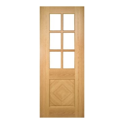 Kensington Oak Prefinished Bevelled Glaze Internal Door - All Sizes