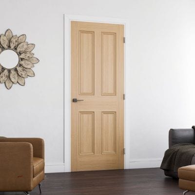 Kingston Oak Unfinished Internal Fire Door FD30 - All Sizes