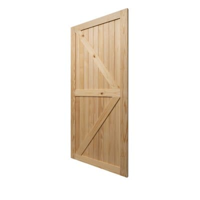Knotty Pine Unfinished Internal Barn Door 42" 2134 x 970mm