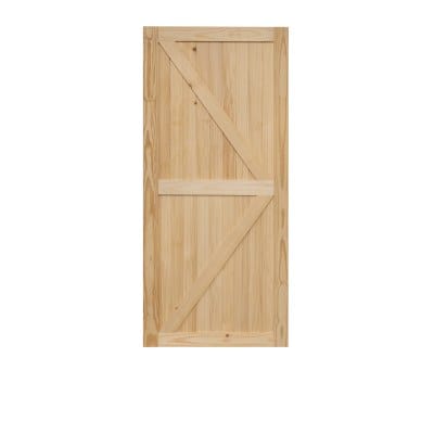 Knotty Pine Unfinished Internal Barn Door 42" 2134 x 970mm