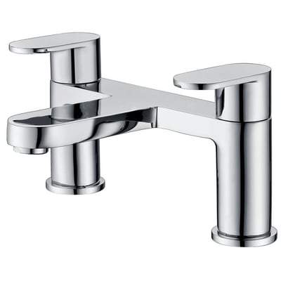 Round Bath Filler in Chrome