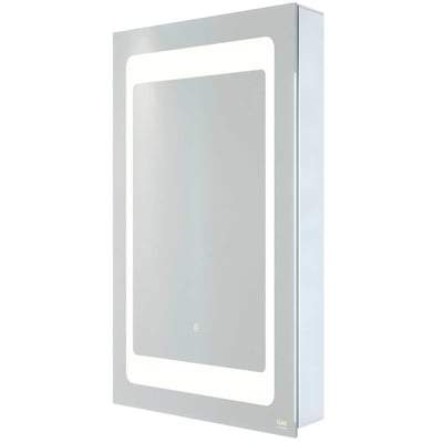 LED Illuminated Mirrored Recessable Cabinet