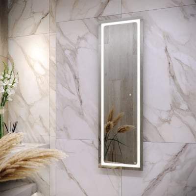 LED Illuminated Tall Dress Mirror with Demister and Touch Sensor Switch
