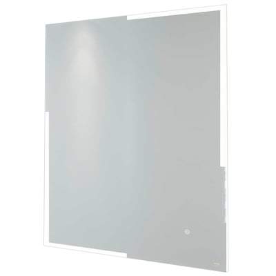 Citrine LED Illuminated Portrait Mirror with Demister, Shavers Socket and Touch Sensor Switch