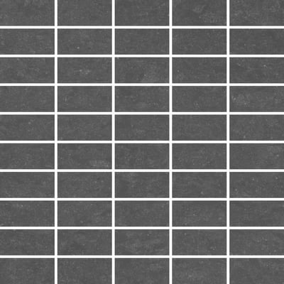 Lounge Dark Anthracite Unpolished Mosaic Tile Sheet