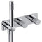 Horizontal Dual Outlet Thermostatic Concealed Shower Valve with Handset - All Colours