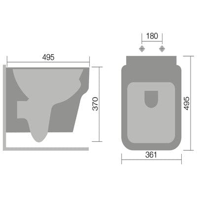 Medici Wall Hung Toilet with Soft Close Seat