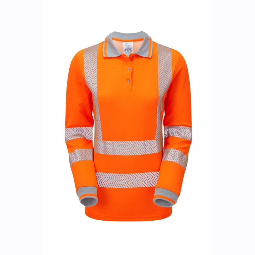 PULSAR LIFE LFE953 / LFE954 Ladies Long Sleeve Sustainable Hi-Vis Polo Shirt